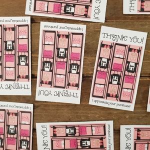 Thank You Cards 50 Girl Boss Shopaholic Poshaholic